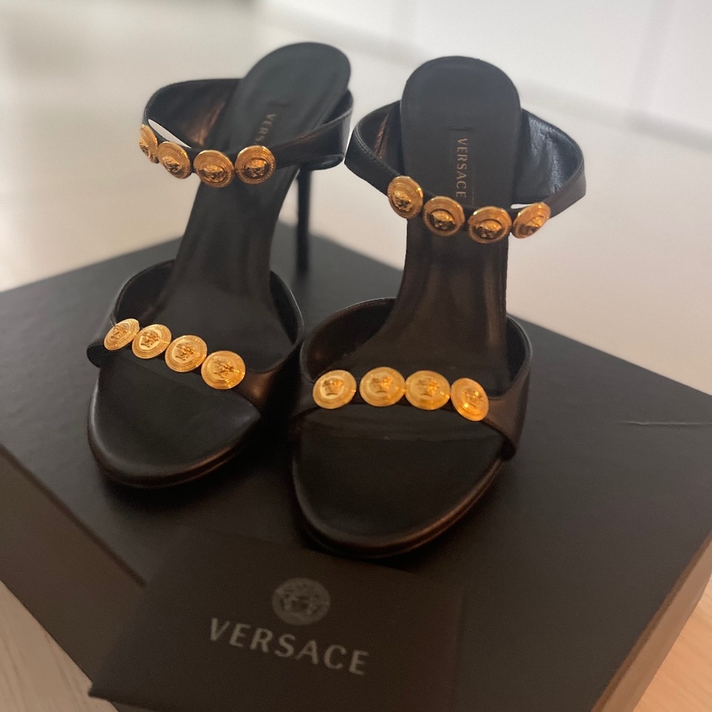 Versace Medusa Medallion Sandals